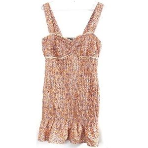 Zara Smocked Floral Dress